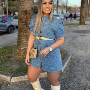 VESTIDO EM GANGA