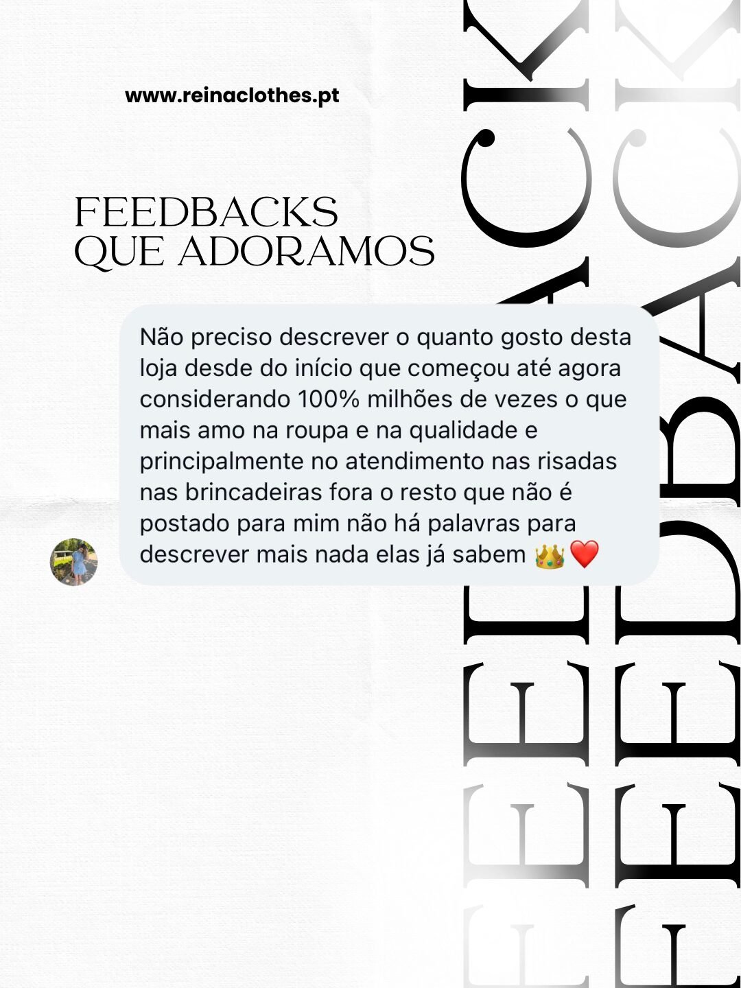Post para instagram feedback de clientes elegante em dourado e preto
